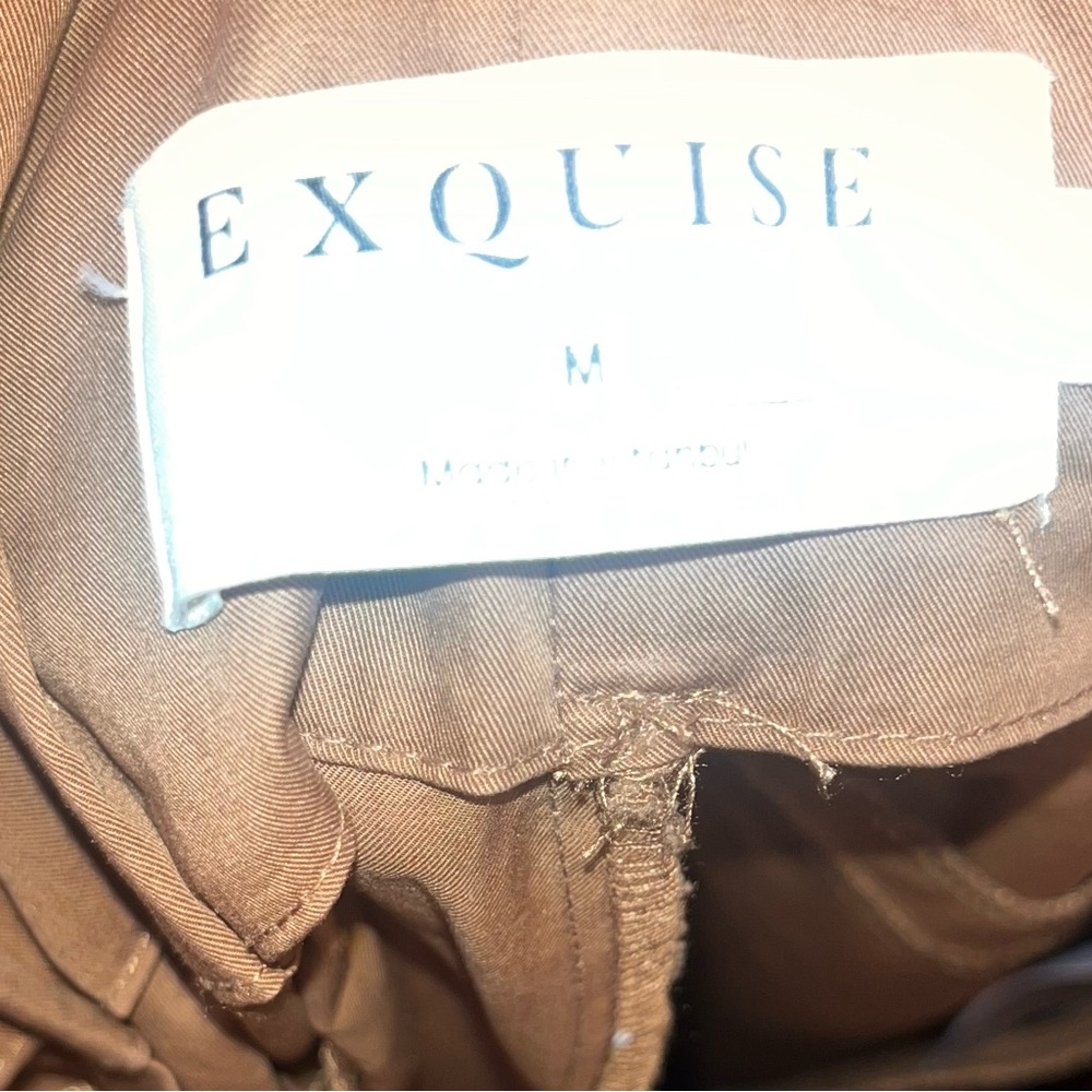Exquise Pleated Tie-Front Trousers Pants Anthropologie - Picture 5 of 6